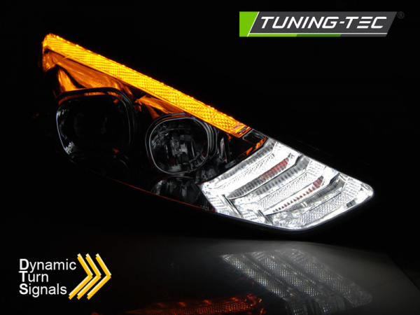 LED Tagfahrlicht Scheinwerfer für Ford Focus MK3 Facelift 14-18 chrom mit dynamischem LED Blinker